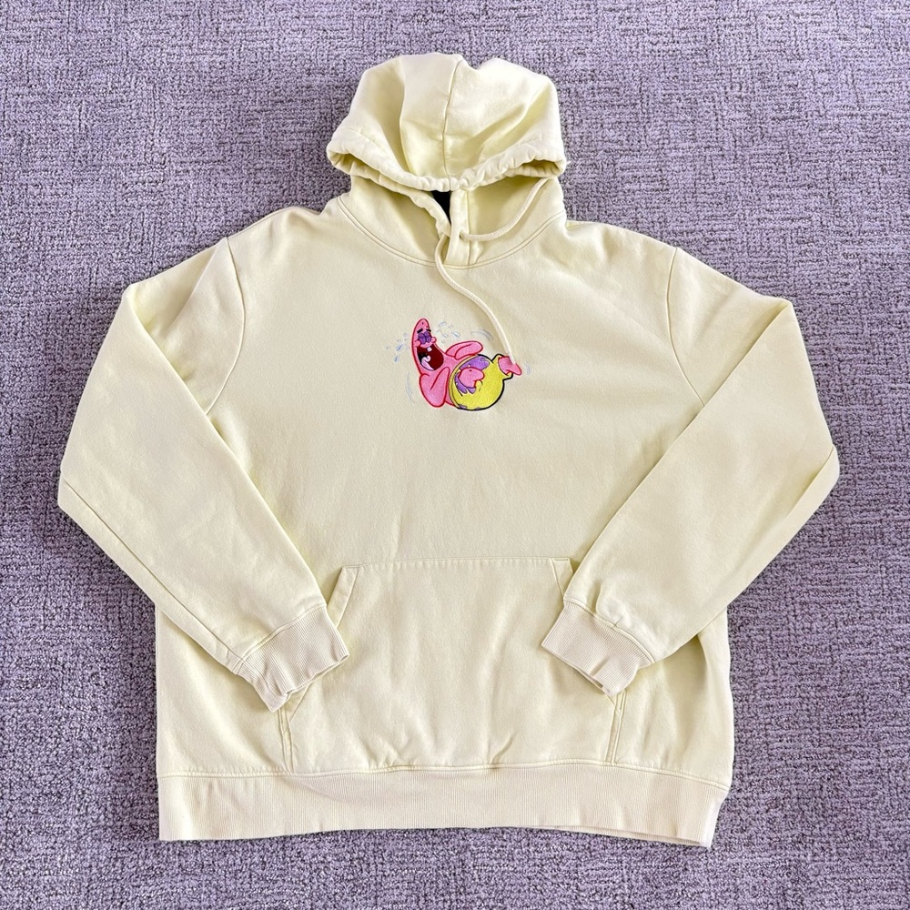 Rare 2021 Embroidered H&M Nickelodeon SpongeBob Patrick Star Hoodie Sz 2XL✅